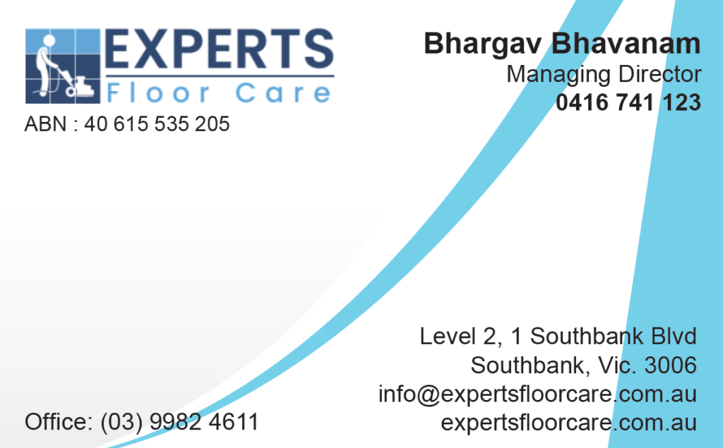 business cards for expert floor care